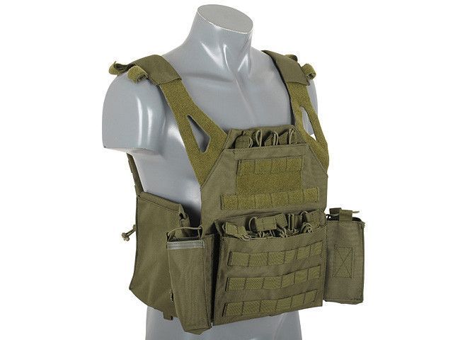 Легкий Jump Plate Carrier c подсумками - OLIVE [8FIELDS] (для страйкболу) M51611021-OD фото