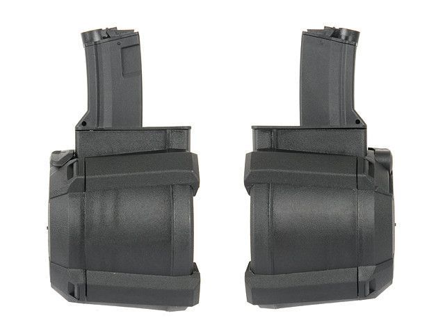 Магазин електро-бункерний на 1200 куль для MP5 - Black [BattleAxe] (для страйкболу) FBP2283 фото