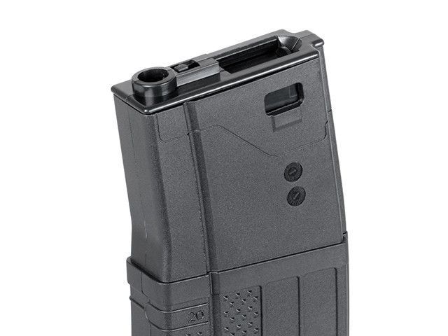 Polimerowy magazynek Flash Hi-Cap na 380 kulek 416/SCAR16/AR15 - Black [BattleAxe] (для страйкболу) FBP2342 фото