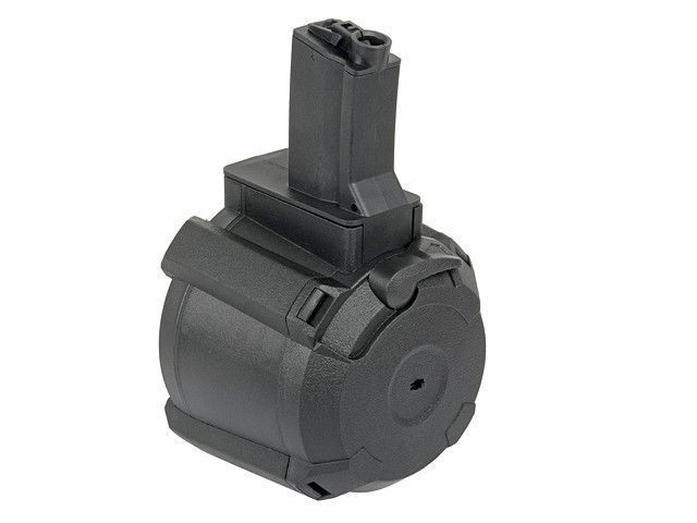 Магазин електро-бункерний на 1200 куль для MP5 - Black [BattleAxe] (для страйкболу) FBP2283 фото
