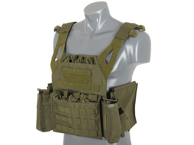 Легкий Jump Plate Carrier c подсумками - OLIVE [8FIELDS] (для страйкболу) M51611021-OD фото