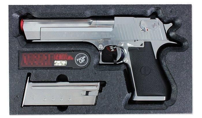 Tokyo Marui - Desert Hard Kick Pistol airsoft - Chrome - GBB (для страйкбола) 3399 фото