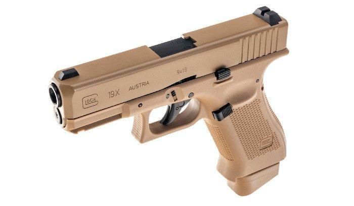 Umarex - Glock 19X Pistol airsoft - CO2 GBB - Coyote - 2.6435 (для страйкбола) 19605 фото