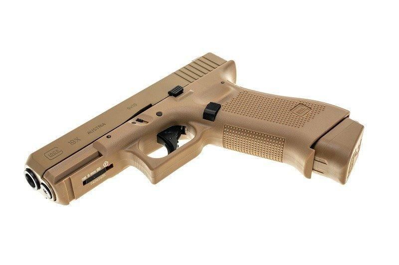 Страйкбольный пистолет GBB Glock 19X CO2 - coyote [Umarex]&nbsp;(для страйкбола) UMA-02-026671 фото