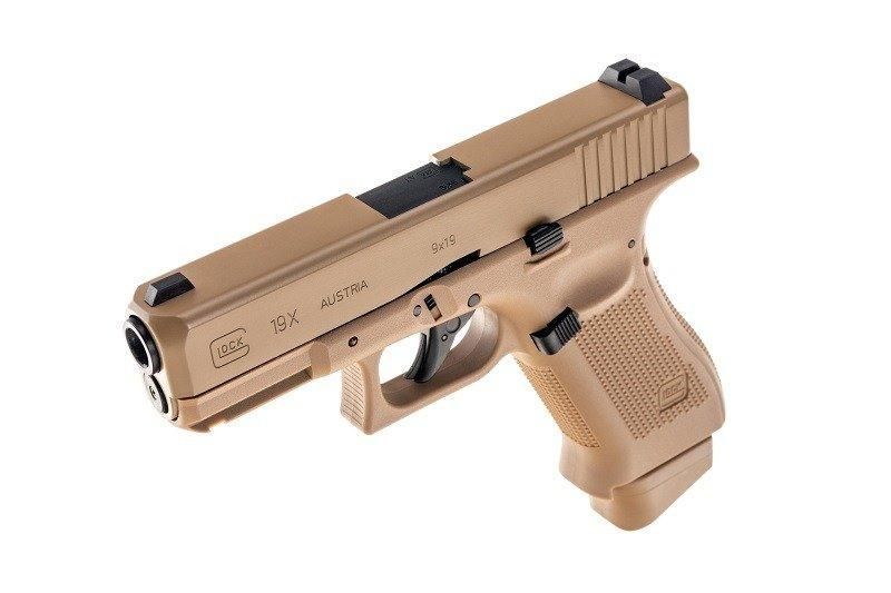 Страйкбольный пистолет GBB Glock 19X CO2 - coyote [Umarex]&nbsp;(для страйкбола) UMA-02-026671 фото