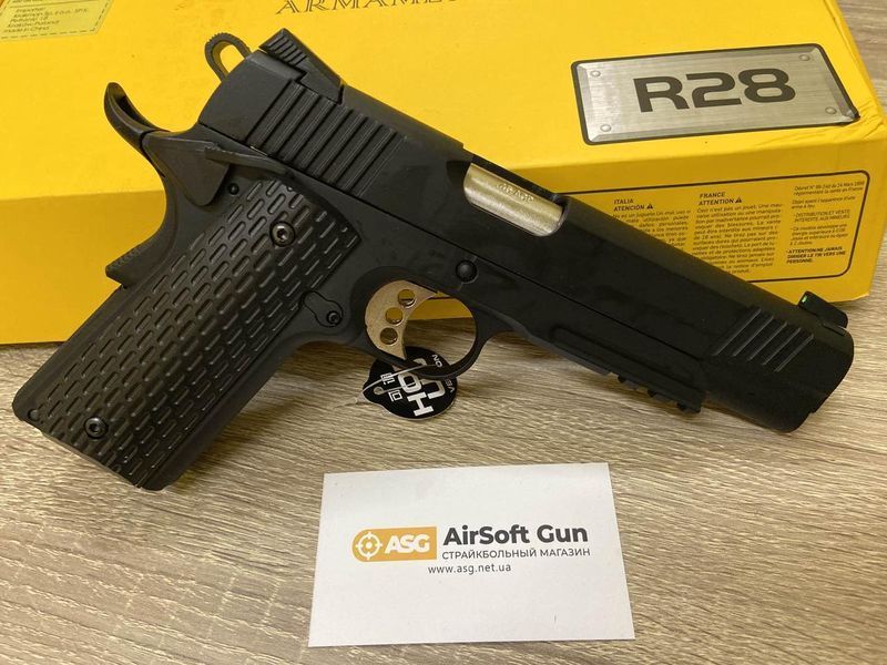 Страйкбольний пістолет COLT 1911 Kimber R28 &ndash; BLACK [Army Armament] (для страйкболу) R28(BLK) фото