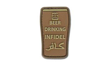 4TAC - PVC Patch - Beer Drinking Infidel - Brown (для страйкбола) 12037 фото