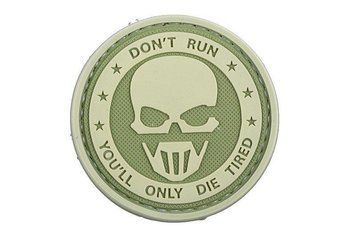 Naszywka 3D &ndash; Don't Run - Ghost - olive [GFC Tactical] (для страйкбола) GFT-30-006384 фото