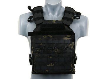 Штурмовий Plate Carrier (плитоноска) з аналогом пластин - Multicam Black [8FIELDS] (для страйкболу) M51611027-1-MB фото