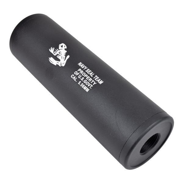 Глушитель Cyma Navy Seals 110 мм (14 мм CW/CCW) &mdash; Black [Cyma] (для страйкбола) HY190A фото