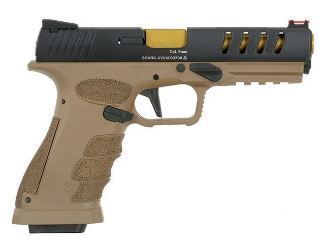 SHARK Full Auto Pistol - Dark Earth [APS] (для страйкболу) SHARK.D-T фото