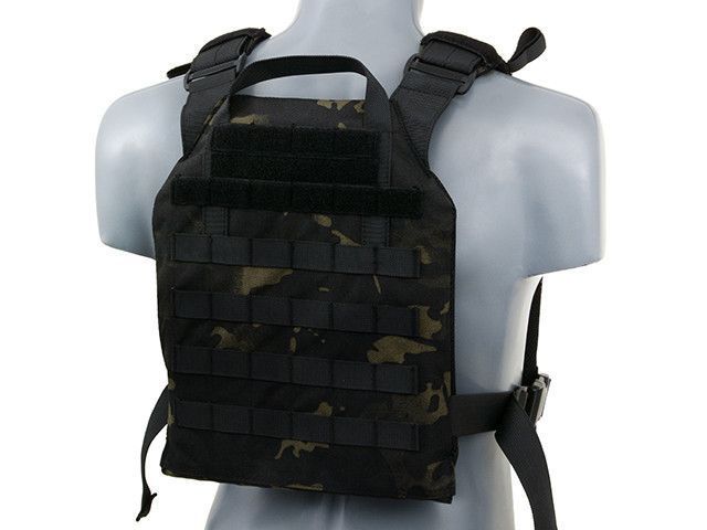 Штурмовий Plate Carrier (плитоноска) з аналогом пластин - Multicam Black [8FIELDS] (для страйкболу) M51611027-1-MB фото