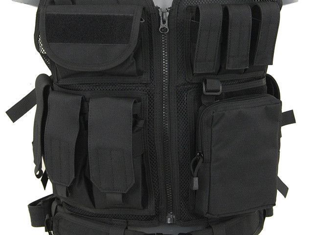 Тактический разгрузочный жилет V.2 для специальных подразделений - BLACK [8FIELDS] (для страйкбола) M51611010-1-BK фото