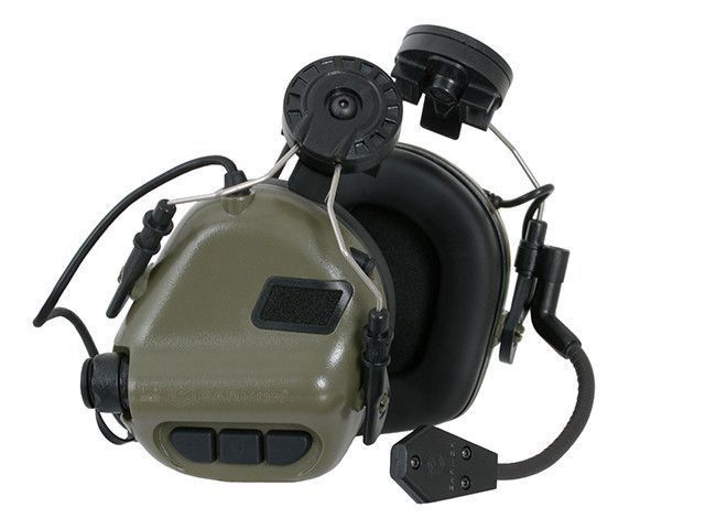 M32H Aktywne ochronniki słuch z mikrofonem na hełm - FG [EARMOR] (для страйкболу) M32H-FG фото