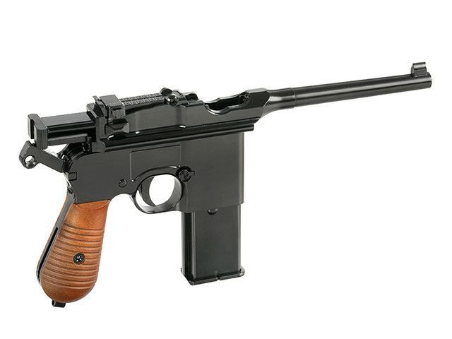 Пистолет Mauser M1932/M712 с прикладом [WE] (для страйкбола) WE-712-BK-SP фото