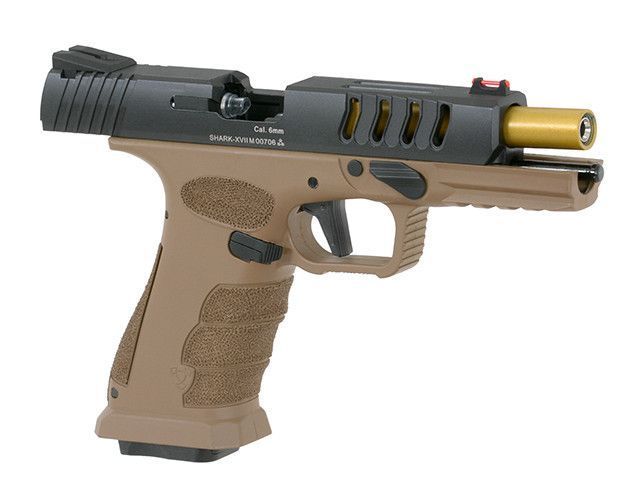 SHARK Full Auto Pistol - Dark Earth [APS] (для страйкболу) SHARK.D-T фото