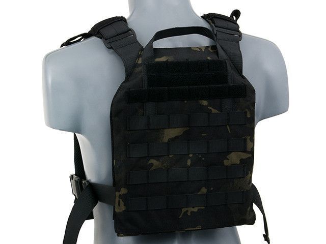 Штурмовий Plate Carrier (плитоноска) з аналогом пластин - Multicam Black [8FIELDS] (для страйкболу) M51611027-1-MB фото