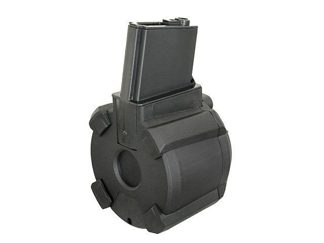 Магазин електро-бункерний на 1200 кульок для M4/M16 (Vibro Control) - Black [BattleAxe] (для страйкболу) FBP1834 фото