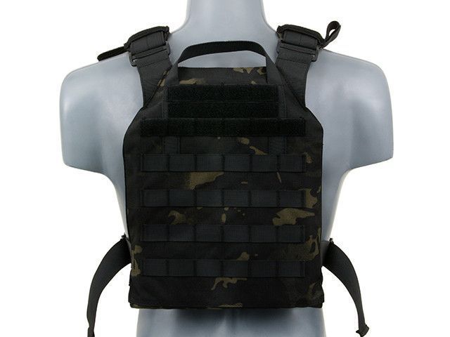 Штурмовий Plate Carrier (плитоноска) з аналогом пластин - Multicam Black [8FIELDS] (для страйкболу) M51611027-1-MB фото