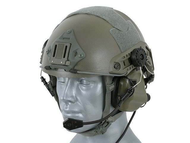 M32H Aktywne ochronniki słuch z mikrofonem na hełm - FG [EARMOR] (для страйкболу) M32H-FG фото
