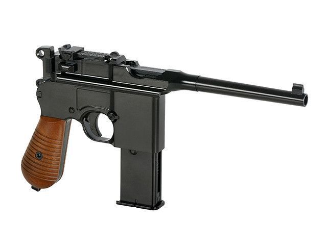Пистолет Mauser M1932/M712 с прикладом [WE] (для страйкбола) WE-712-BK-SP фото