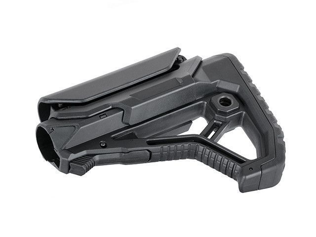 Приклад AR15/M4 з регульованим подщечником - Black [Хубілай] (для страйкболу) AS.G100-BK фото