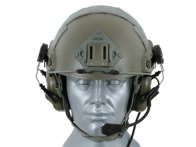 M32H Aktywne ochronniki słuch z mikrofonem na hełm - FG [EARMOR] (для страйкболу) M32H-FG фото