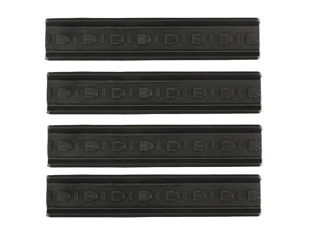 Набор защитных накладок для цевья Key-Mod Type B - Black [Big Dragon] (для страйкбола) BD4150 фото