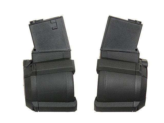 Магазин електро-бункерний на 1200 кульок для M4/M16 (Vibro Control) - Black [BattleAxe] (для страйкболу) FBP1834 фото
