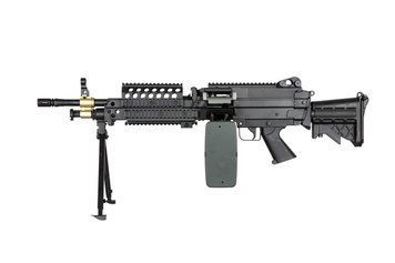 Страйкбольный аналог karabinu maszynowego H. M. G. MK46 - czarna [A&K] (для страйкболу) AIK-01-028618 фото
