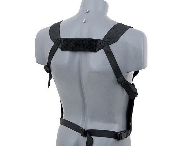 Легке розвантаження chest rig з еластичними підсумкими - Black [Emerson] (для страйкболу) EM2390 фото
