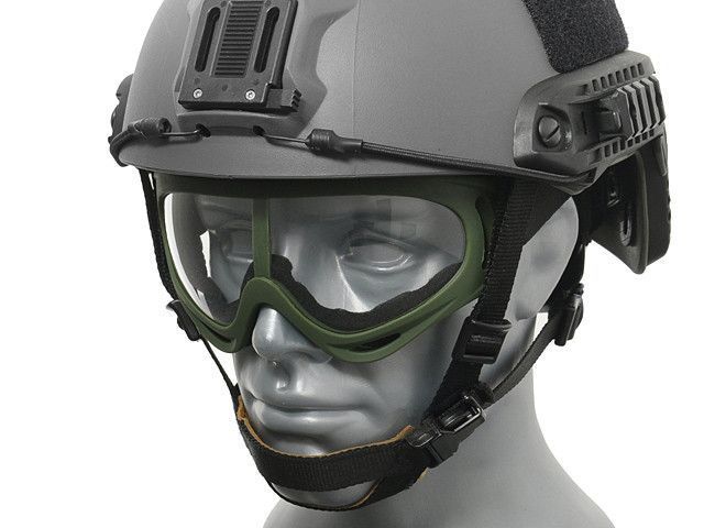 Тактичні окуляри gogle страйкбольні V2 - Olive/Clear [P&J] (для страйкболу) MA-86-OD-L фото