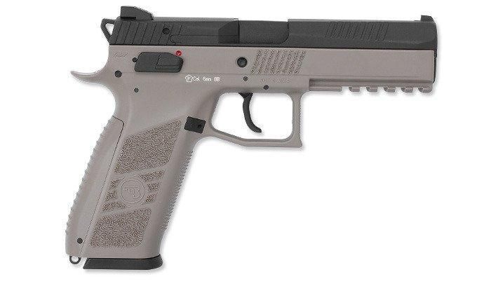 ASG - CZ P-09 Metal Slide Pistol airsoft - Flat Dark Earth - GBB + Case - 18182 (для страйкбола) 15242 фото