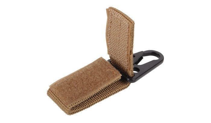 101 Inc. - MOLLE snap hook with keyring - 2 pcs - Coyote - JF003 (для страйкболу) 18950 фото