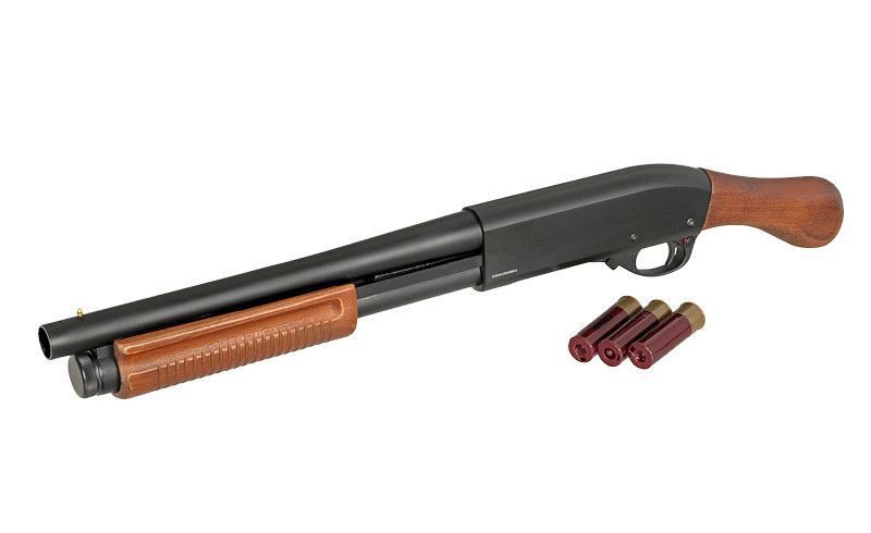 Дробовик M8877 Green Gas - Real Wood [Golden Eagle]&nbsp;(для страйкбола) 8877RW фото