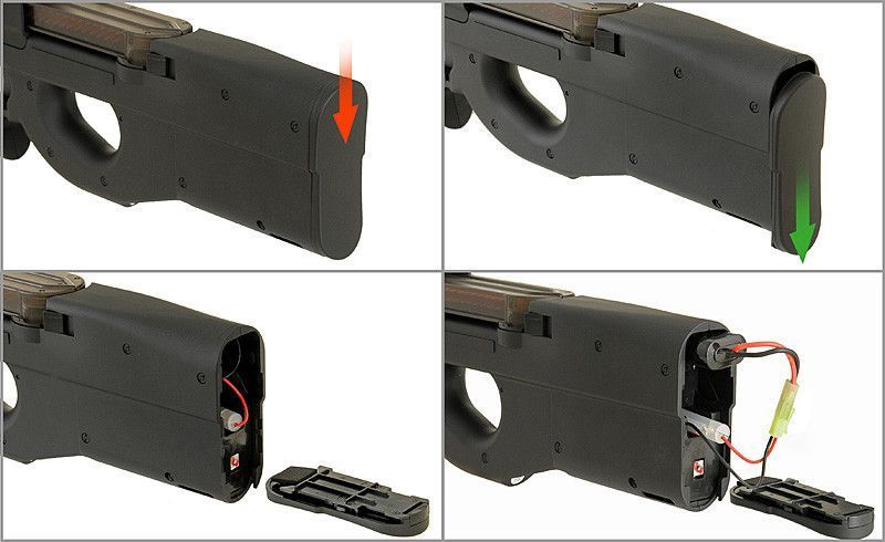 Пістолет-кулемет FN P90 CM.060A з подовженим стовбуром [Cyma] (для страйкболу) FB2935 фото