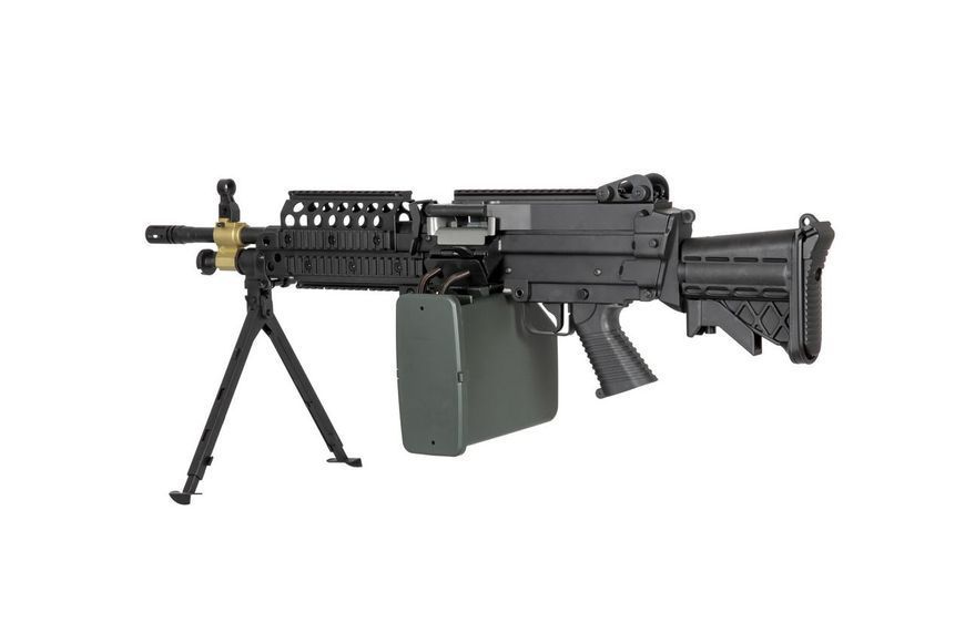 Страйкбольный аналог karabinu maszynowego H. M. G. MK46 - czarna [A&K] (для страйкболу) AIK-01-028618 фото