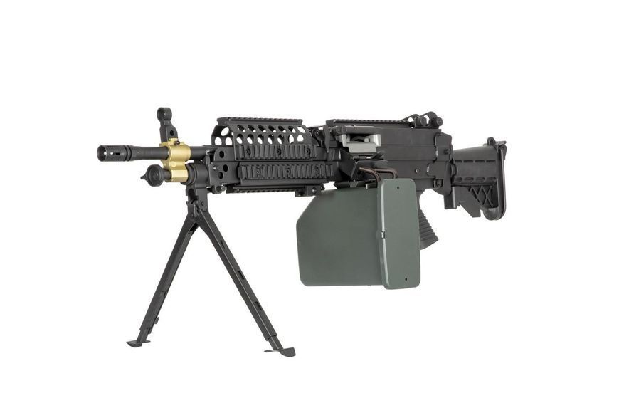Страйкбольный аналог karabinu maszynowego H. M. G. MK46 - czarna [A&K] (для страйкболу) AIK-01-028618 фото