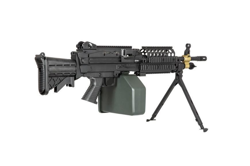 Страйкбольный аналог karabinu maszynowego H. M. G. MK46 - czarna [A&K] (для страйкболу) AIK-01-028618 фото