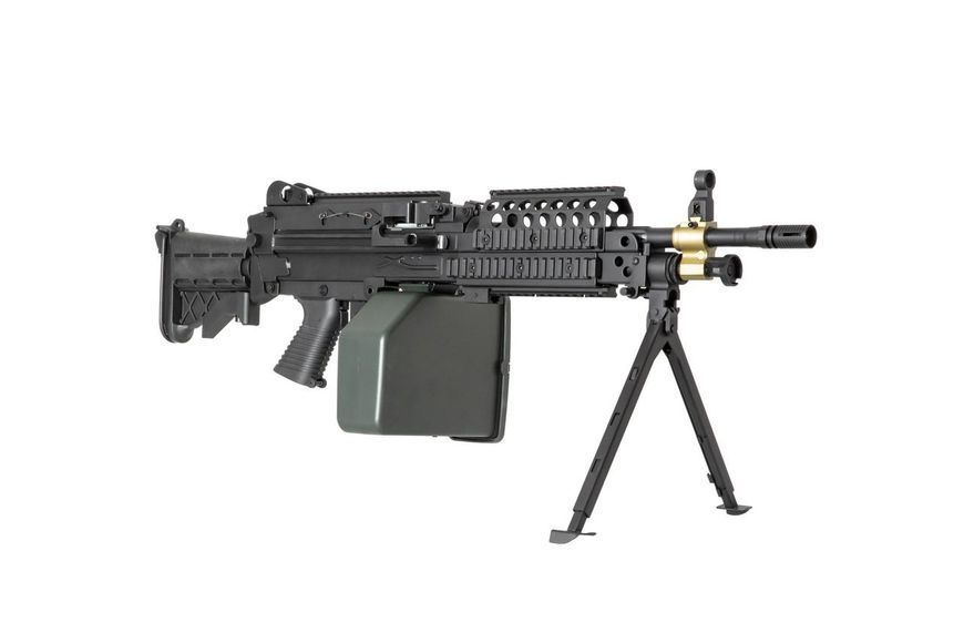 Страйкбольный аналог karabinu maszynowego H. M. G. MK46 - czarna [A&K] (для страйкболу) AIK-01-028618 фото