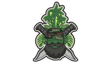 Helikon - PVC Patch - Beardman PATROL - Olive Green - OD-BMP-RB-02 (для страйкбола) 18809 фото
