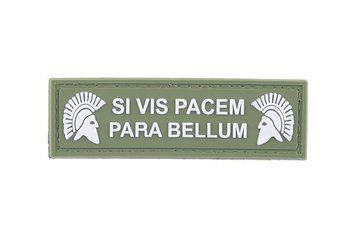 Naszywka 3D - SI VIS PACEM PARA BELLUM - zielona [GFC Tactical] (для страйкбола) GFT-30-024479 фото