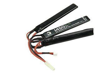 Akumulator LiPo 1450mAh 11.1V 25C - tr&oacute;jdzielny [Nuprol] (для страйкбола) WEE-06-007523 фото