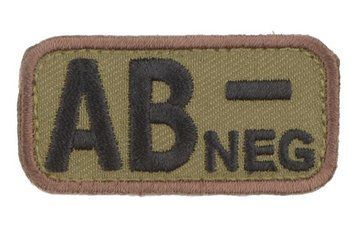 Нашивка BloodType : AB-NEG - forest [MIL-SPEC MONKEY] (для страйкболу) MSM-30-016698 фото