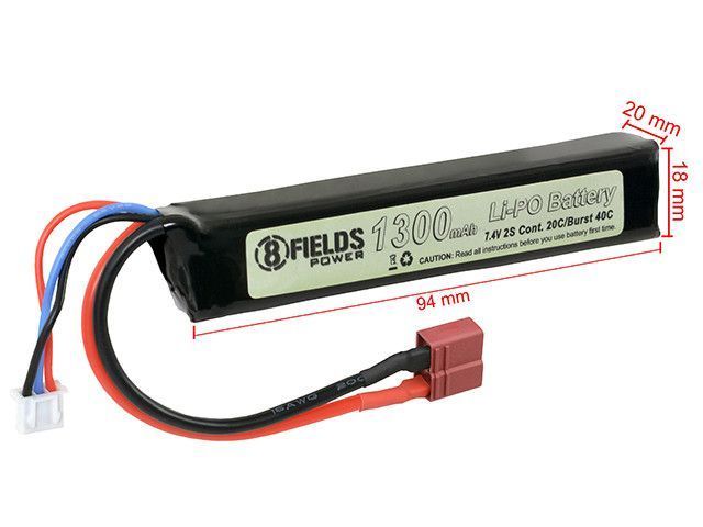 Аккумулятор Li-Po 1300mAh 7,4V 20/40C [Victory Battery]&nbsp;(для страйкбола) VL201374 фото