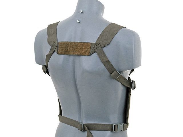 Легкая разгрузка chest rig с эластическими подсумками - Olive [Emerson] (для страйкбола) EM2390B фото
