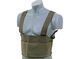 Легкая разгрузка chest rig с эластическими подсумками - Olive [Emerson] (для страйкбола) EM2390B фото 2