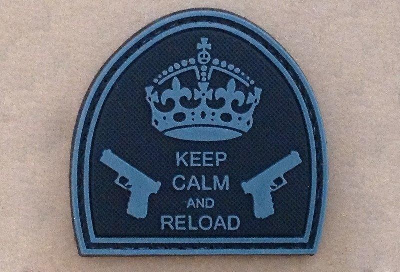 Naszywka - Keep Calm And Reload - Black [GFC Tactical] (для страйкболу) GFT-30-004710 фото