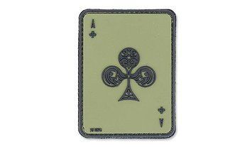 101 Inc. - 3D Patch - Ace Of Clubs - OD Green (для страйкбола) 15737 фото