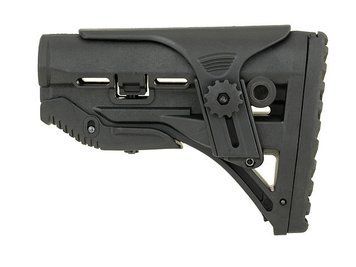 Приклад з регульованим подщечником для M4/M16 - Black [Castellan] (для страйкболу) AS.TG056-BK фото